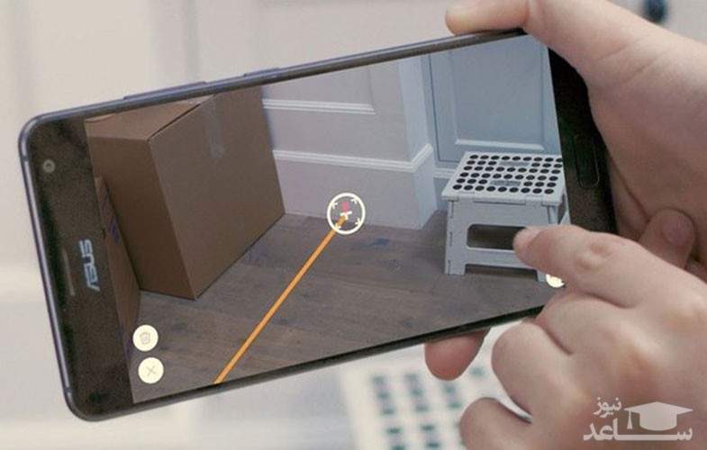 اندازه اشیا گوگل