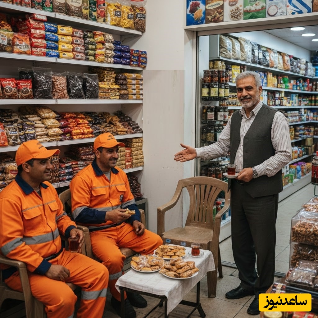 این بقال باصفای شیرازی 20 ساله که هر روز صبح، دل رفتگرها رو با یه صبحانه شاد می‌کنه+ویدیو/ کاری که فقط از یه دلِ بزرگ برمیاد ❤