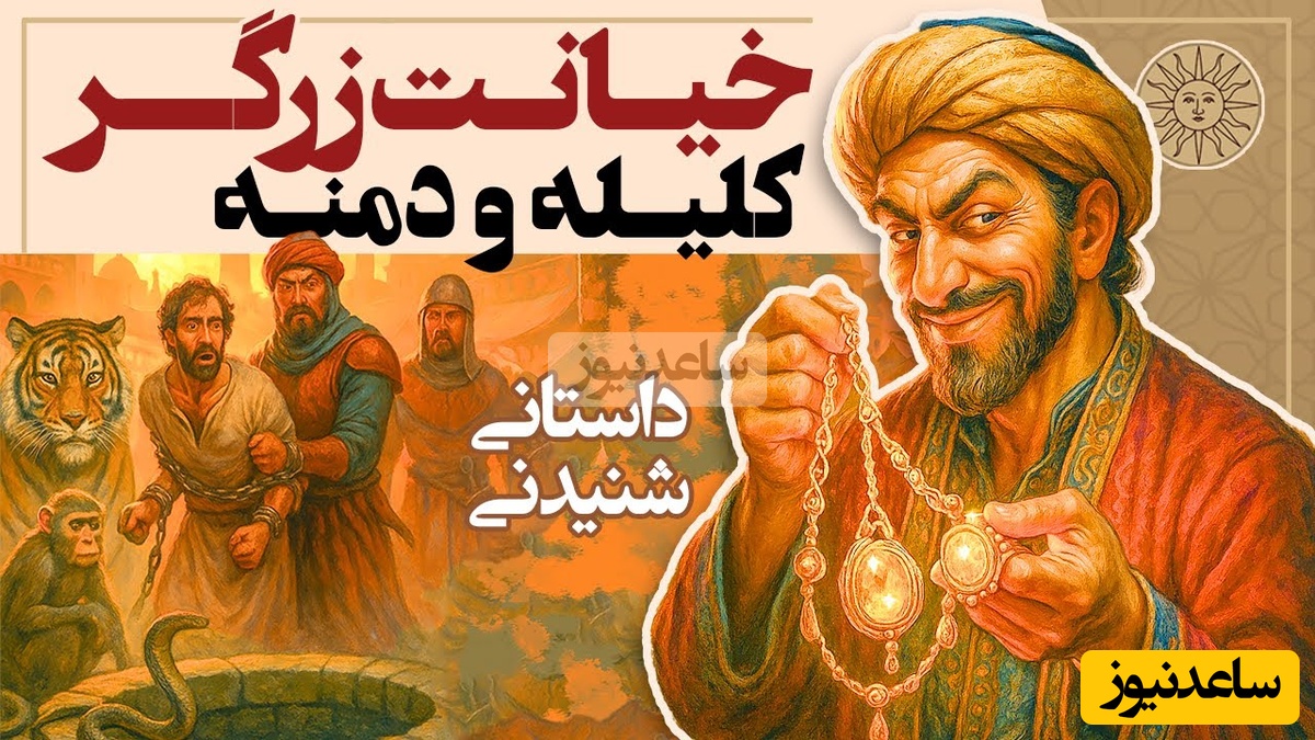 حکایت‌های خواندنی کلیله و دمنه / داستان  آموزنده خیانت زرگر