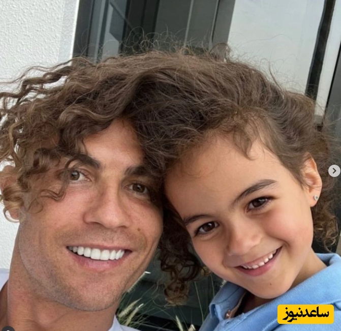 پدرانه های عاشقانه رونالدو با دخترش +عکس/ دخترش کپی برابر اصل مامانشه