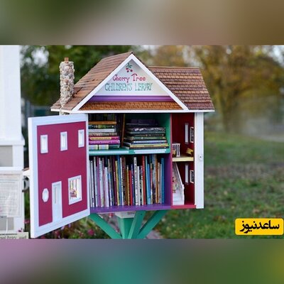 خلاقیت منحصر به فرد شهرداری خرم آباد با ایجاد کتابخانه کوچک خیابانی رایگان/ دست مریزاد+عکس