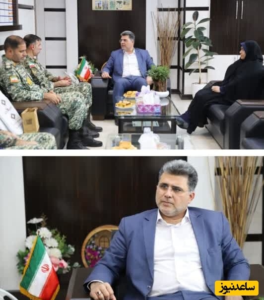 دیدار فرمانده تیپ 45 نیروی مخصوص ارتش با فرماندار شوشتر به مناسبت هفته دولت