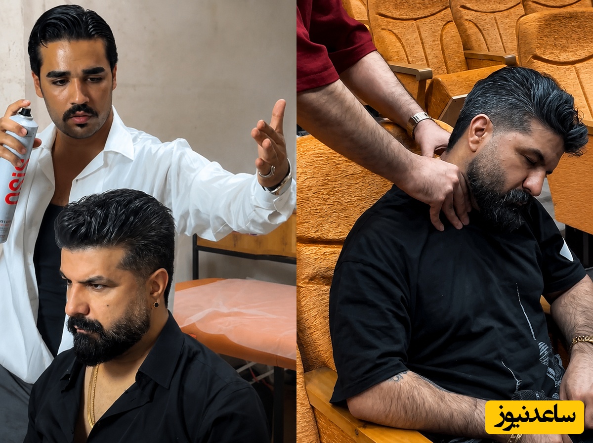 لحظاتی از پشت‌صحنه آماده شدن مجید خراطها برای کنسرتش که مطمئنم ندیدین؛ از ماساژ دادنِ آقای خواننده تا حالت دادن به مو توسط آرایشگر مخصوص+فیلم