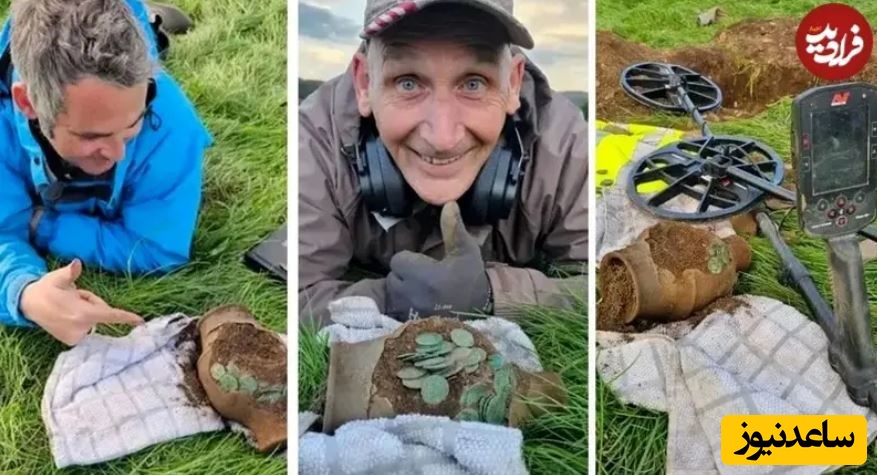  دیوید ماس (سمت چپ) و دوستش با کوزه‌ها عکس یادگاری می‌گیرند