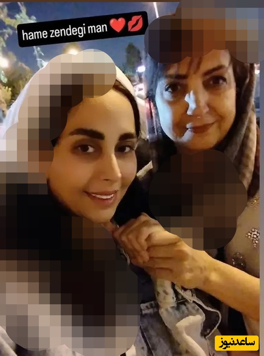 سوسن سریال سوجان در کنار مادرش