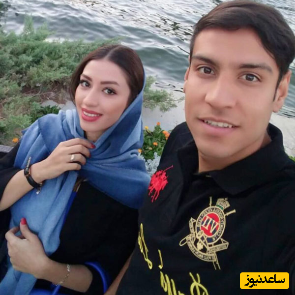 احمدرضا زنده روح و همسرش ملیکا ایرانمنش