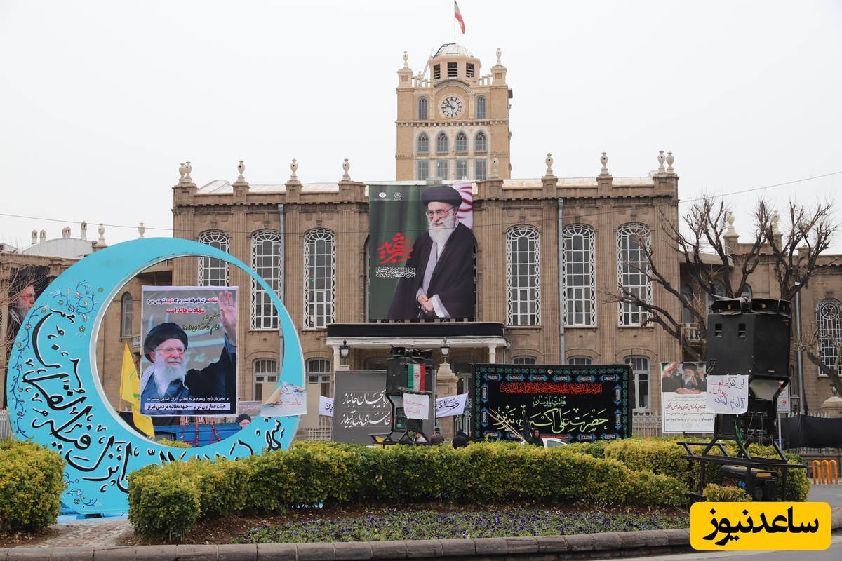 آیین تشییع پیکرهای مطهر شهدای اقتدار آذربایجان شرقی