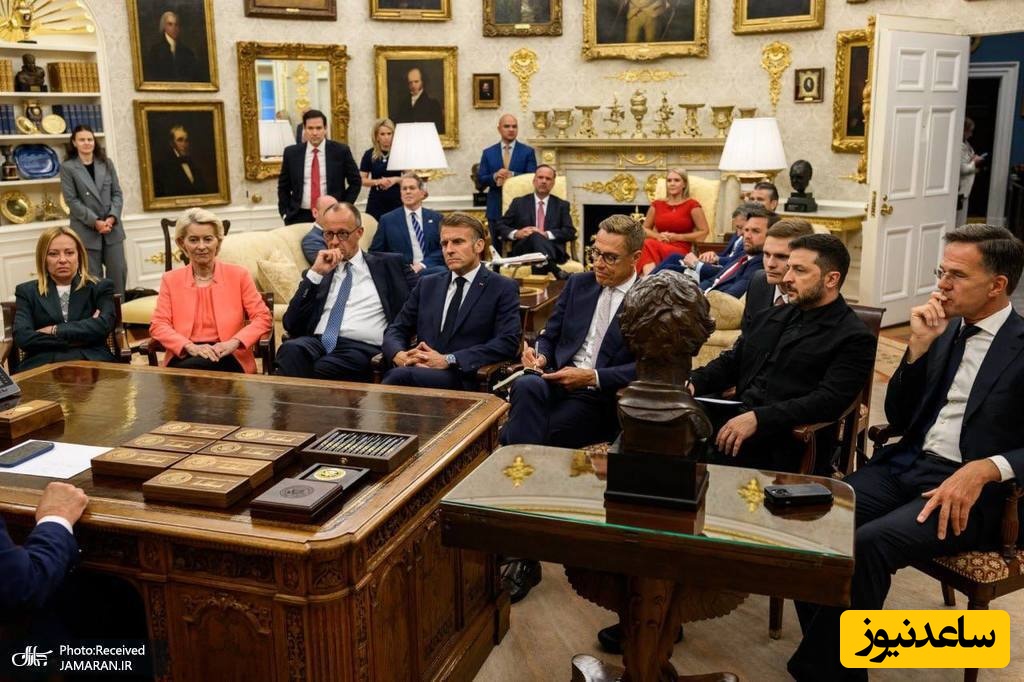 رهبران اروپایی در کاخ سفید