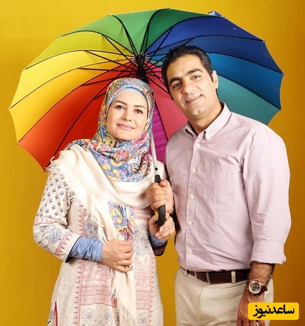  آزیتا رضایی و همسرش
