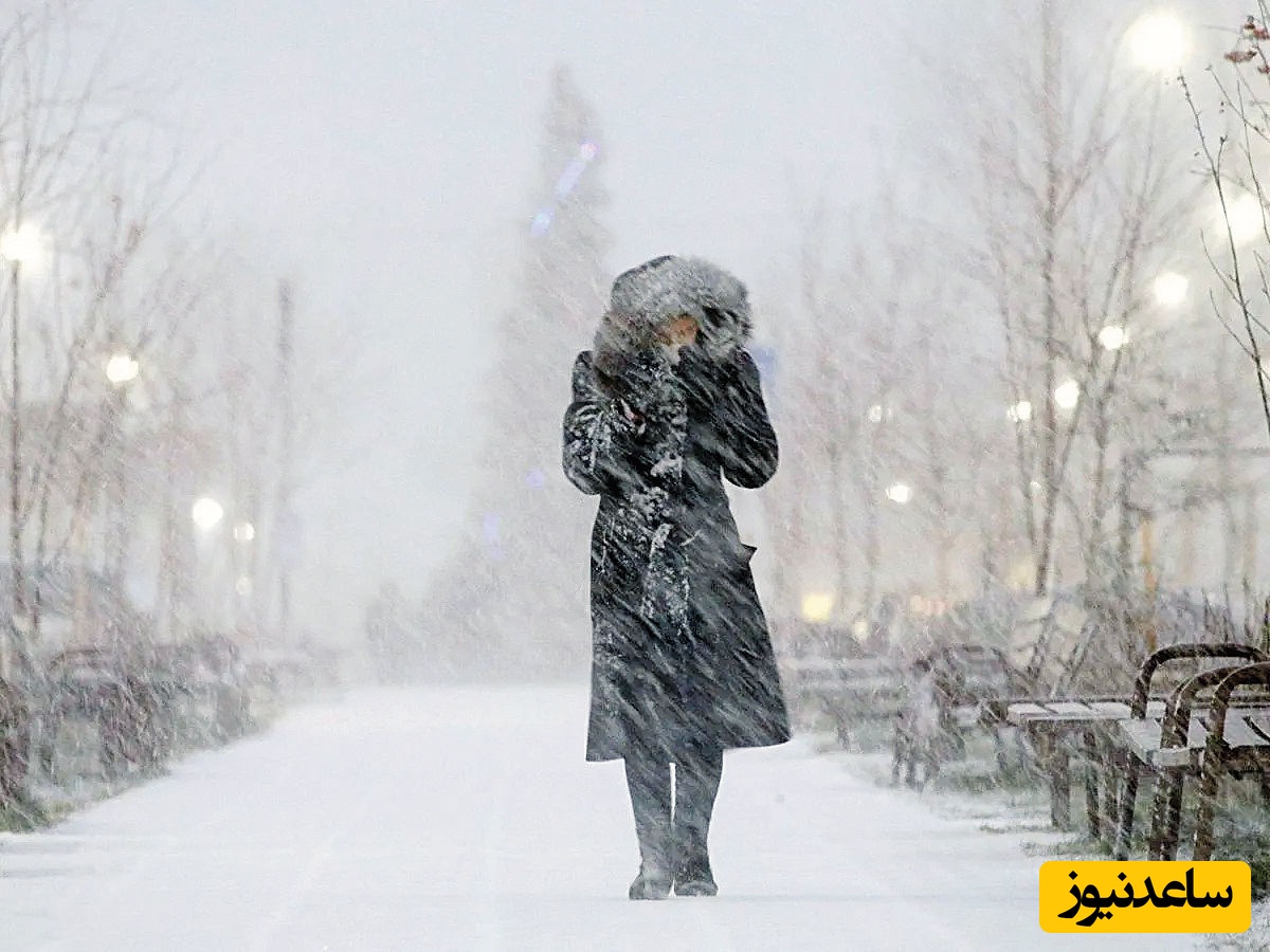 بارش عجیب و سنگین برف در آذربایجان شرقی و اردبیل / در برخی مناطق ارتفاع برف به 20 سانت هم رسید + فیلم
