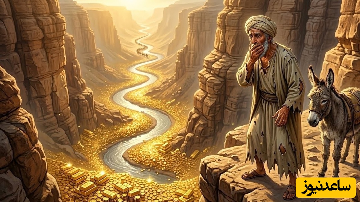 داستان شنیدنی پیرمرد فقیر و الاغ لنگ و راز گنجی بی‌پایان در یک دره مخفی /حکایت‌های قدیمی