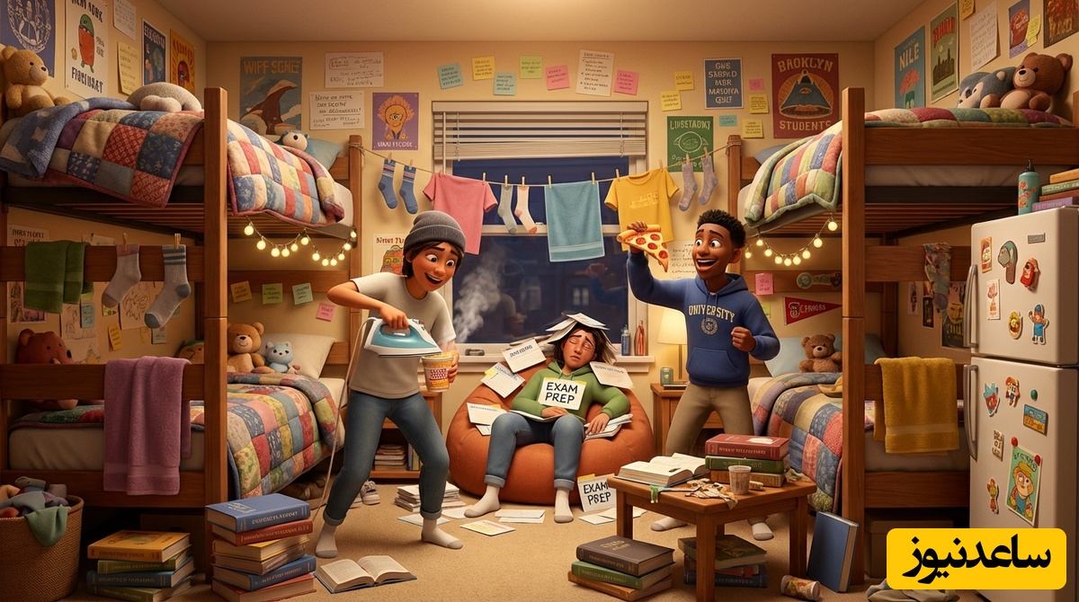 ویدئو| طنز دانشجویی روز: سکانسی از زندگی واقعی در خوابگاه پسران؛ نوازنده‌ی در کمد واقعا زحمت میکشه😂