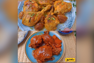 طرز تهیه مرغ دودی خوشمزه بدون منقل+ مرغ و سس زرشک با طعم متفاوت و بینظیر که از خوردنش سیر نمیشی