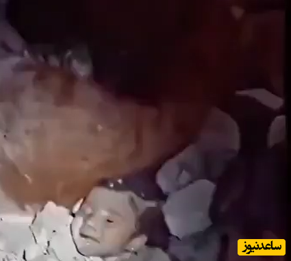 مادری که حائل فرزندش شد تا زیر آوار زنده بماند! +فیلم
