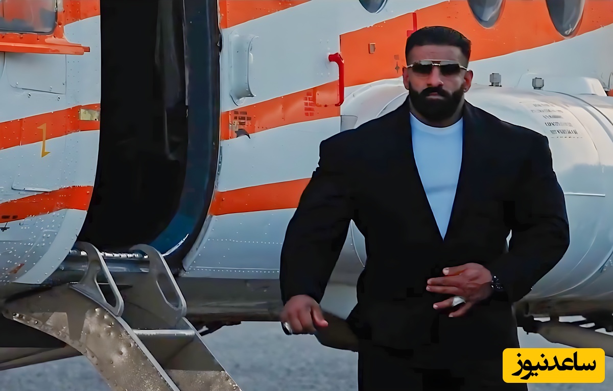 حضور باشکوه هادی چوپان قهرمان مسترالمپیا به استادیوم با هلیکوپتر در برنامه تلویزیونی / با همراهی اسطوره فوتبالی... / با ورودش دل همه رو برد! + ویدیو