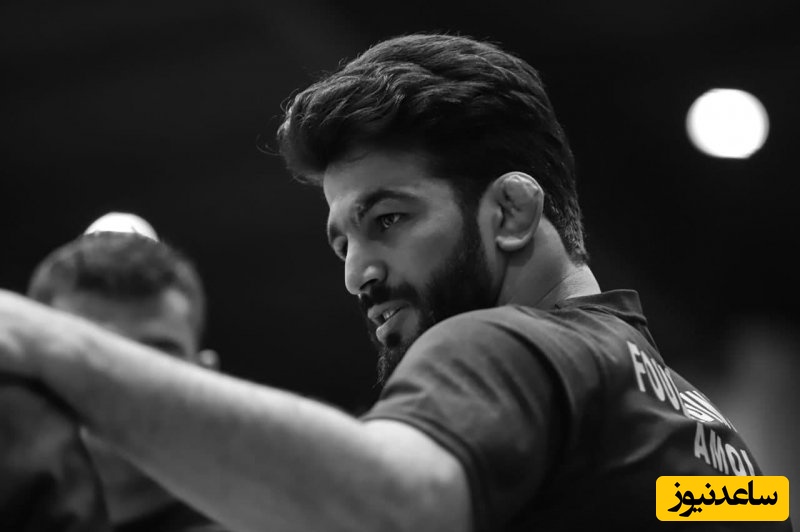 چهره غمزده و آشفته حسن یزدانی در مراسم تشییع ببر مازندران/ اسطوره‌ای که اولین مدال طلای المپیک رو برای کشتی ایران گرفت+عکس