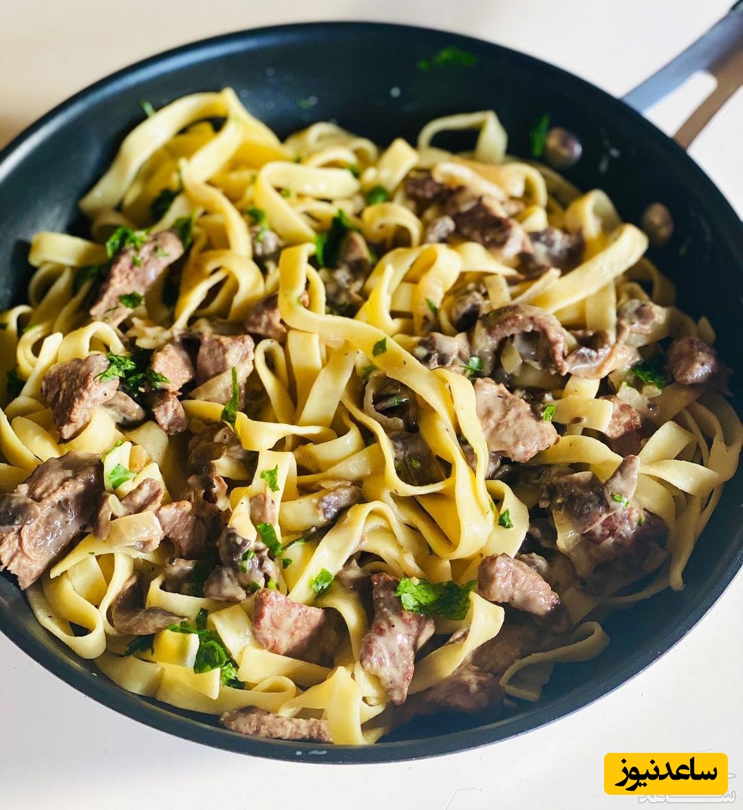 روش تهیه پاستا با سس گوشت و قارچ؛ غذای شناخته شده ایتالیا+ فیلم