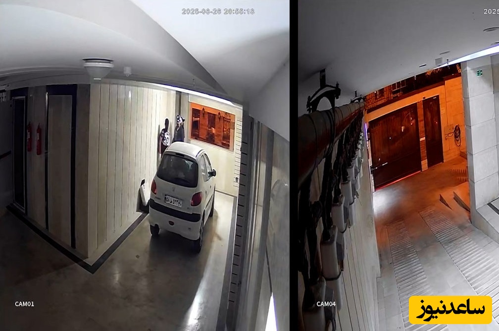 لحظه نفس گیر سرقت مرموز 5 میلیاردی در یکی از خانه های تهران از دید دوربین مدار بسته/ دزدان بعد از جا گذاشتن لباس خونین با کوئیک ناپدید شدند+ فیلم
