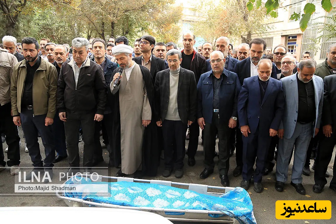 تشیع جنازه خواهر احمدی نژاد 