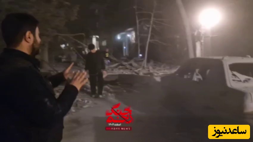 فوری: دشمن صهیونی ساعتی پیش به  یک منطقه مسکونی در شمال تهران حمله کرد/ گزارش این حمله را مشاهده کنید+ ویدیو