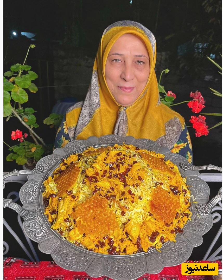 آموزش کشمش پلو در طبیعت سرسبز با هنر آشپزی بانوی ایرانی+فیلم /این غذا خوردن داره😍