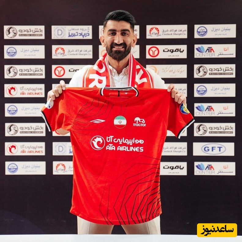 علی بیرو احساساتی می‌شود: جایزه‌ام متعلق به تی‌تی‌های تبریز است + عکس