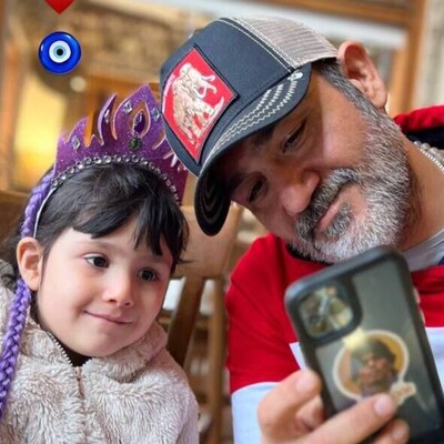 اولین عکسی که مهران غفوریان با دخترش هانا گرفت / تصویر جالب اولین روز بابا شدن آقای بازیگر