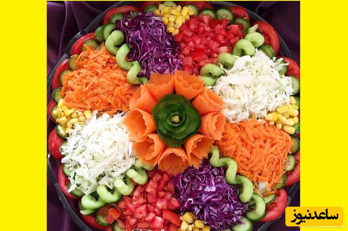 طرز تهیه سالاد کاهو  یکی از انواع سالادهای خوشمزه ایرانی + عکس