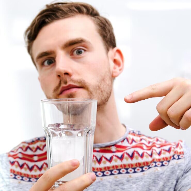 غرغره با آب نمک