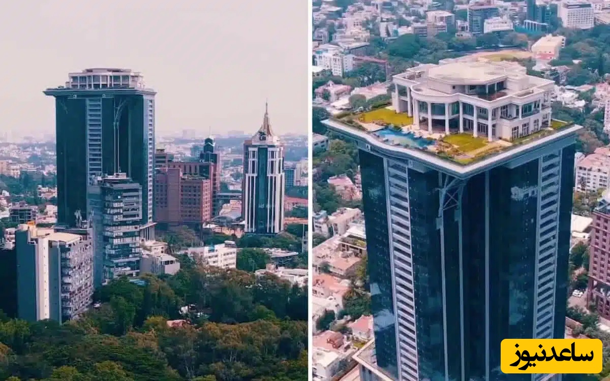 نگاهی خیره‌کننده به عجیب‌ترین پنت هاوس جهان در پشت بام یک آسمان خراش؛ وقتی هم خونه ویلایی میخوای هم برج با یک تیر دو نشون / خونه قصه‌ها تو آسمون‌ها که میگن اینه + ویدئو