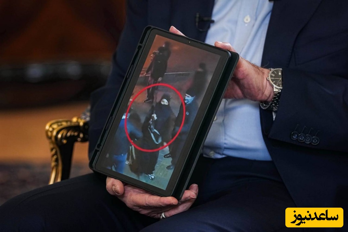 عکی که باقر قالیباف در مصاحبه با سی ان ان نشان داد