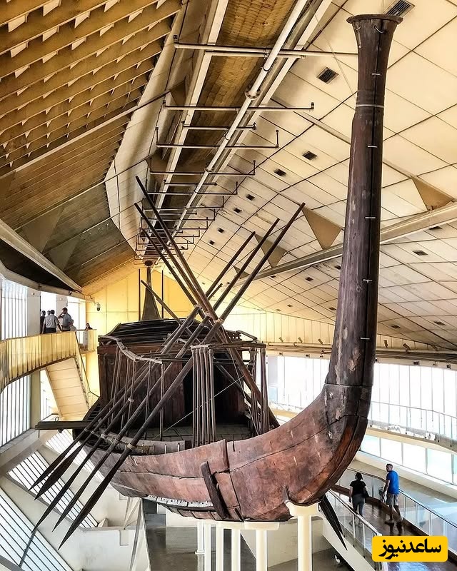 نگاهی خارق‌العاده به قایق 4500 ساله خوفو فرعون، قدیمی‌ترین قایق دنیا در موزه بزرگ مصر؛ معروف به قایق خورشید برای سفر در آسمان + فیلم
