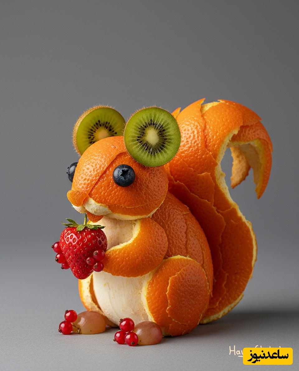 اوج خلاقیت هنرمند باسلیقه در طراحی چهره حیوانات با میوه؛ از درست کردن جوجه تیغی با کیوی تا ماری که با سیب قرمز درست شده! +عکس/ مگه میشه اینا رو خورد😍