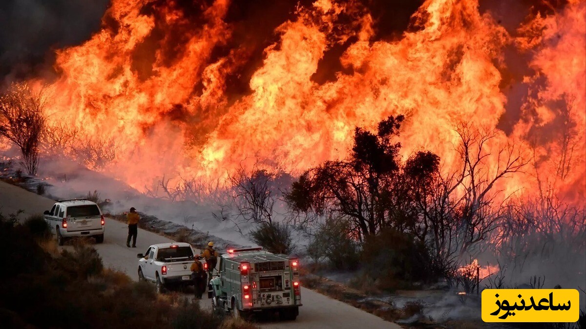 ویدیو/ آتش‌سوزی شوک کننده جدید در کالیفرنیا با احتمال پخش مواد شیمیایی