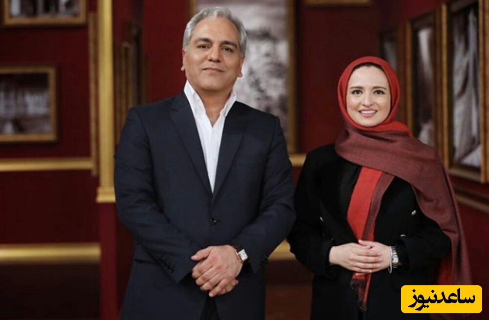 (ویدئو) ماجرای خنده‌دار تصادف مهران مدیری و گلاره عباسی در مراسم ختم پدر شقایق دهقان