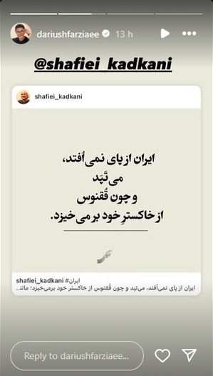 استوری داریوش فرضیایی