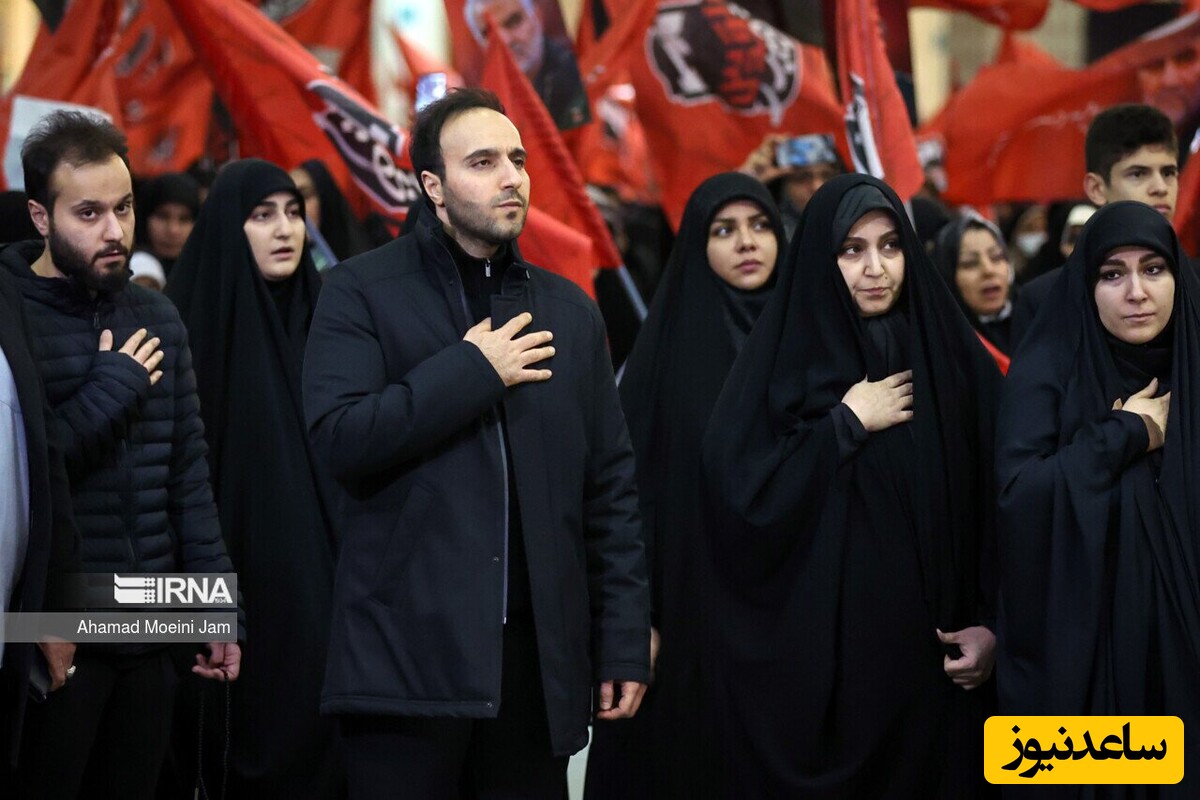 (فیلم) لحظه جالب روبرو شدن پسر و دختران حاج قاسم با رهبر معظم انقلاب / طبق وصیت سردار، خامنه‌ای عزیز را عزیز جان خود می‌دانند