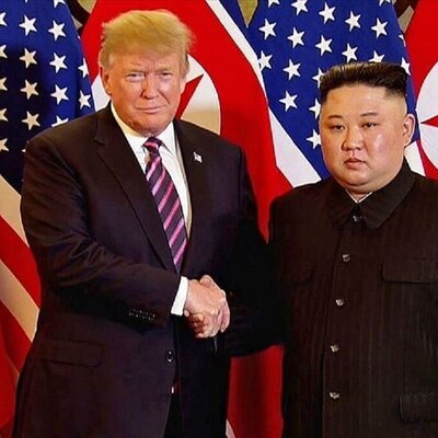 (ویدئو) متلک تند و تیز ترامپ به چاقی رهبر کره شمالی موقع عکس گرفتن!/ فقط قیافه کیم جونگ اون
