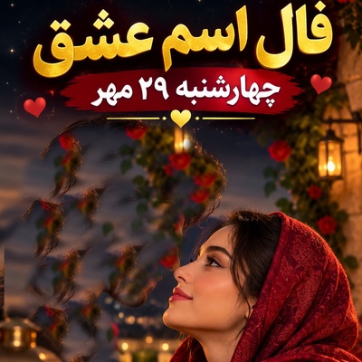 فال اسم عشق امروز چهارشنبه 29 مهر 1405/ سند شش‌دانگ قلب یار برای دی‌ ماهی‌ها؛ زیباترین خبر خوشی که عشقت تا امروز از تو پنهان کرده بود!