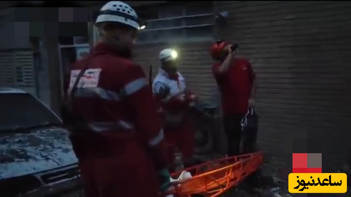 ببینید | عملیات امداد و نجات منطقه مسکونی هدف قرار گرفته در تهران