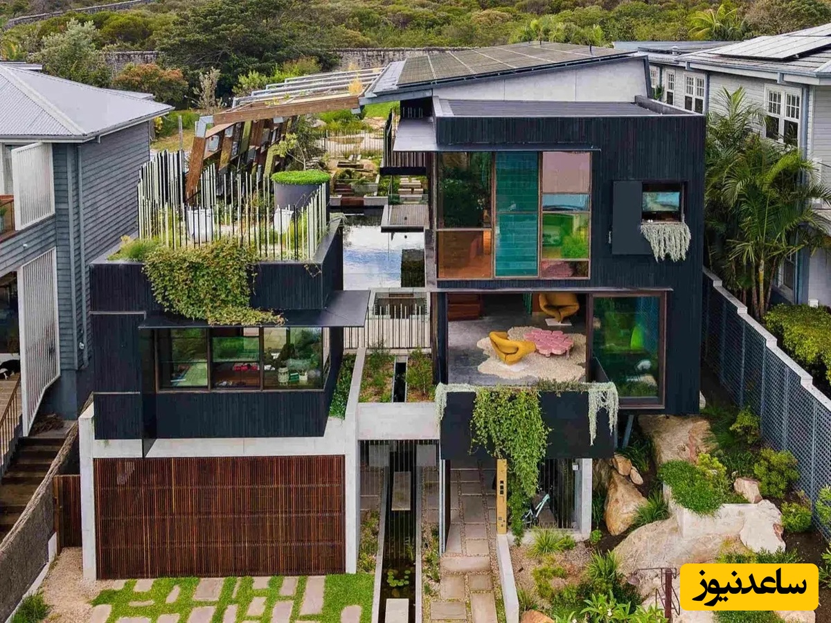 نگاهی خیره کننده به معماری خانه‌ای عجیب با نظم پنهان در دل یک آشوب / این شاهکار ثابت می‌کند بی‌نظمی هم می‌تواند زیبا باشد؛ الحق که طراحش دست مریزاد داره