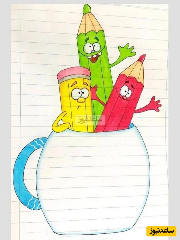 نقاشی دفتر مشق