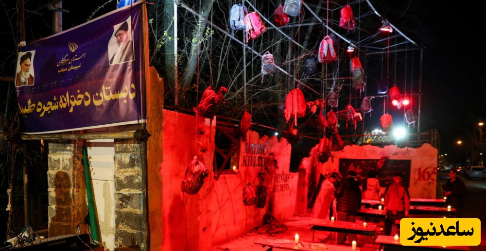 تصاویری تکان دهنده از تجمع دانش آموزان به یاد شهدای مدرسه میناب