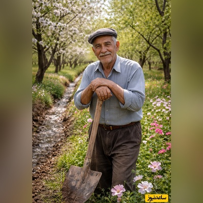 خلاقیت تحسین برانگیز کشاورز تبریزی در آبیاری ابتکاری با کمترین امکانات شاهکاریه برا خودش/ 1000 آفرین به این ذهن پر از ایده