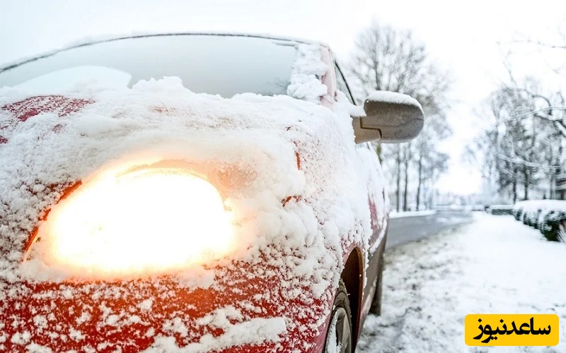 گرم کردن ماشین در زمستان