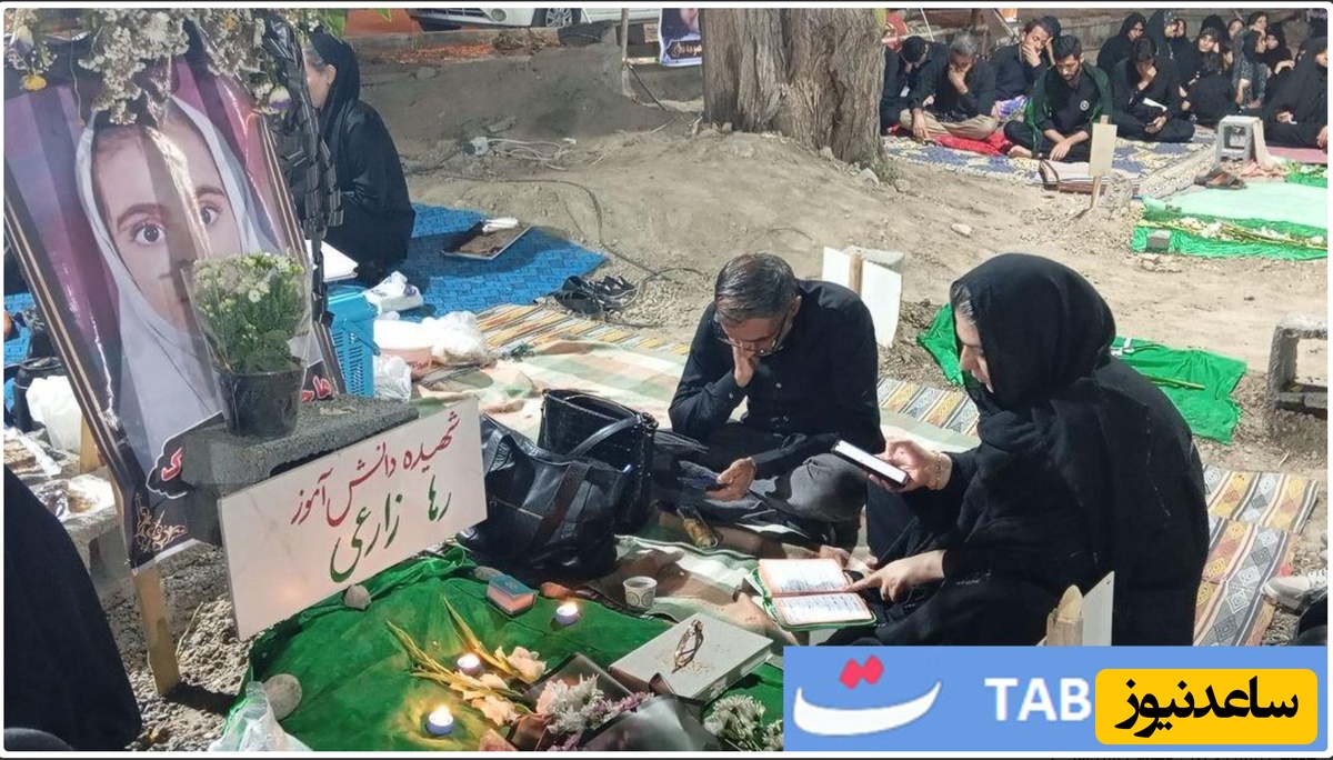  شب قدر مینابی‌ها در جوار مزار شهدای دانش آموز