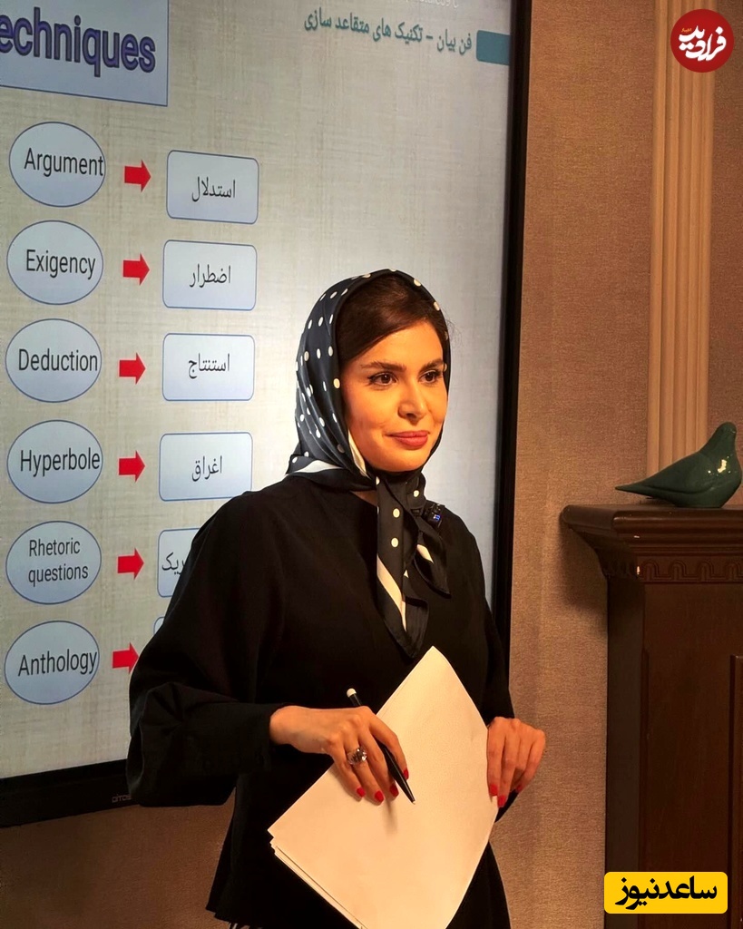 شال قرمز و زیبای نجمه جودکی که حسابی به چهره‌اش میاد😍❤ حتی خودشم تعجب کرده!😂