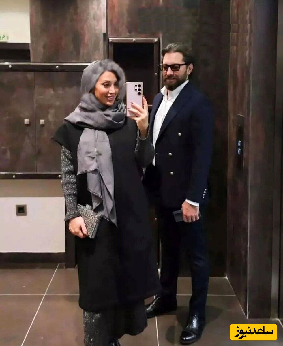 عاشقانه ای دیگر از همسر بهرام رادان در هوای برفی تهران/ قلب وسط نوشیدنی همه چیز را لو داد+ فیلم