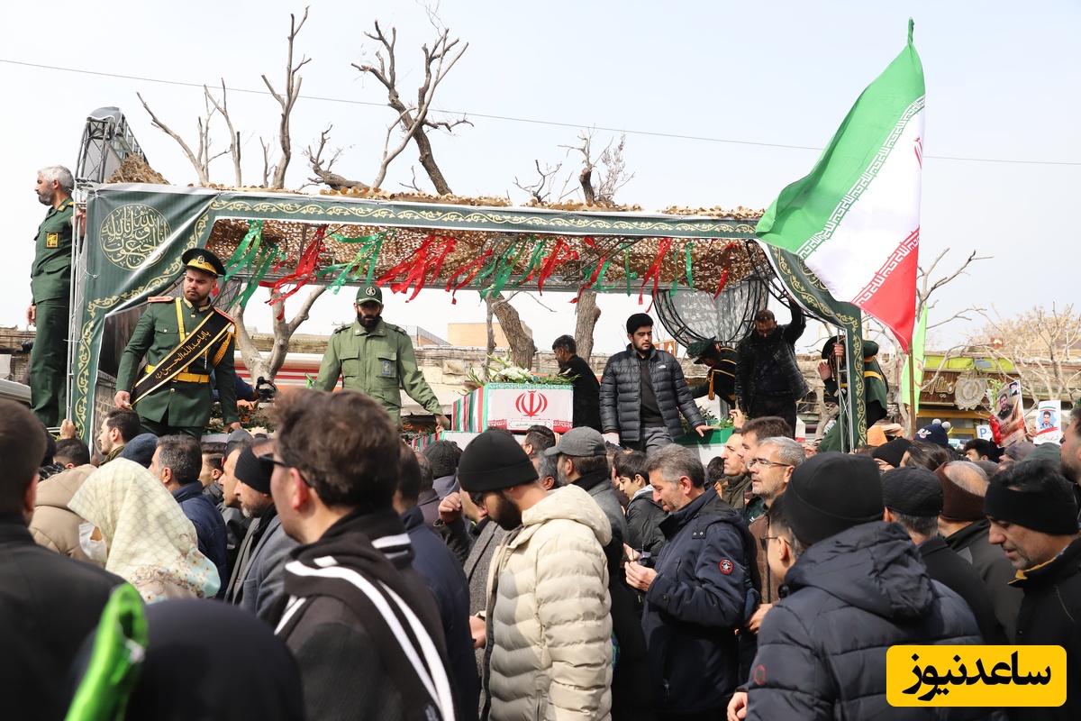 آیین تشییع پیکرهای مطهر شهدای اقتدار آذربایجان شرقی