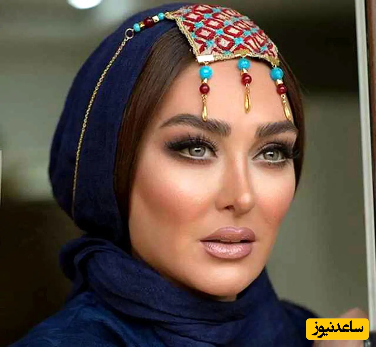 الهام حمیدی در یک مزون لاکچری مدل لباس عروس شد! ببینید چه لباسی😍 چه میکاپی😍